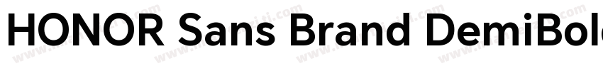 HONOR Sans Brand DemiBold字体转换